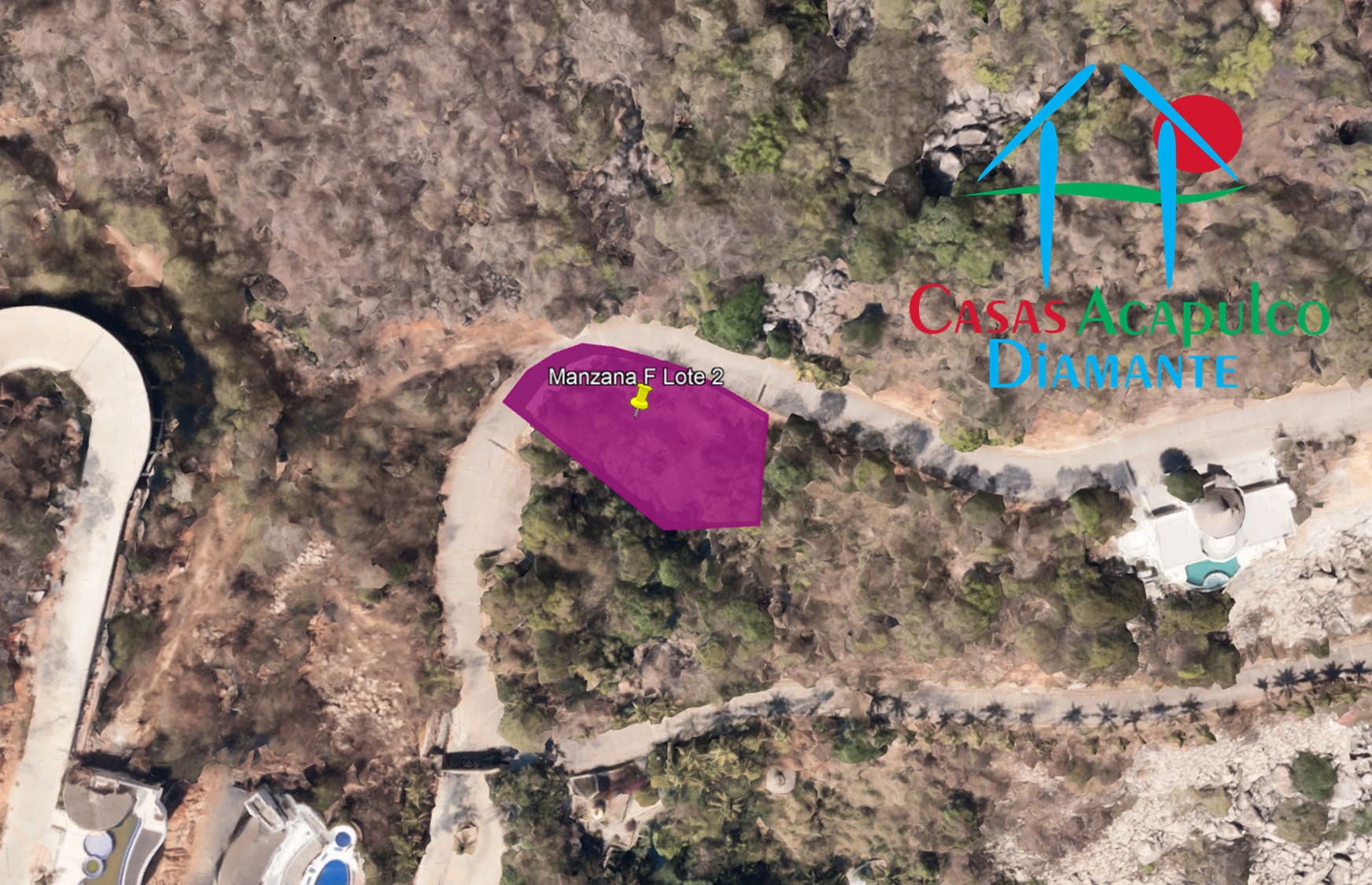 Terreno Brisas del Marqués Manzana F Lote 2 - Ubicación satelital y entorno 1